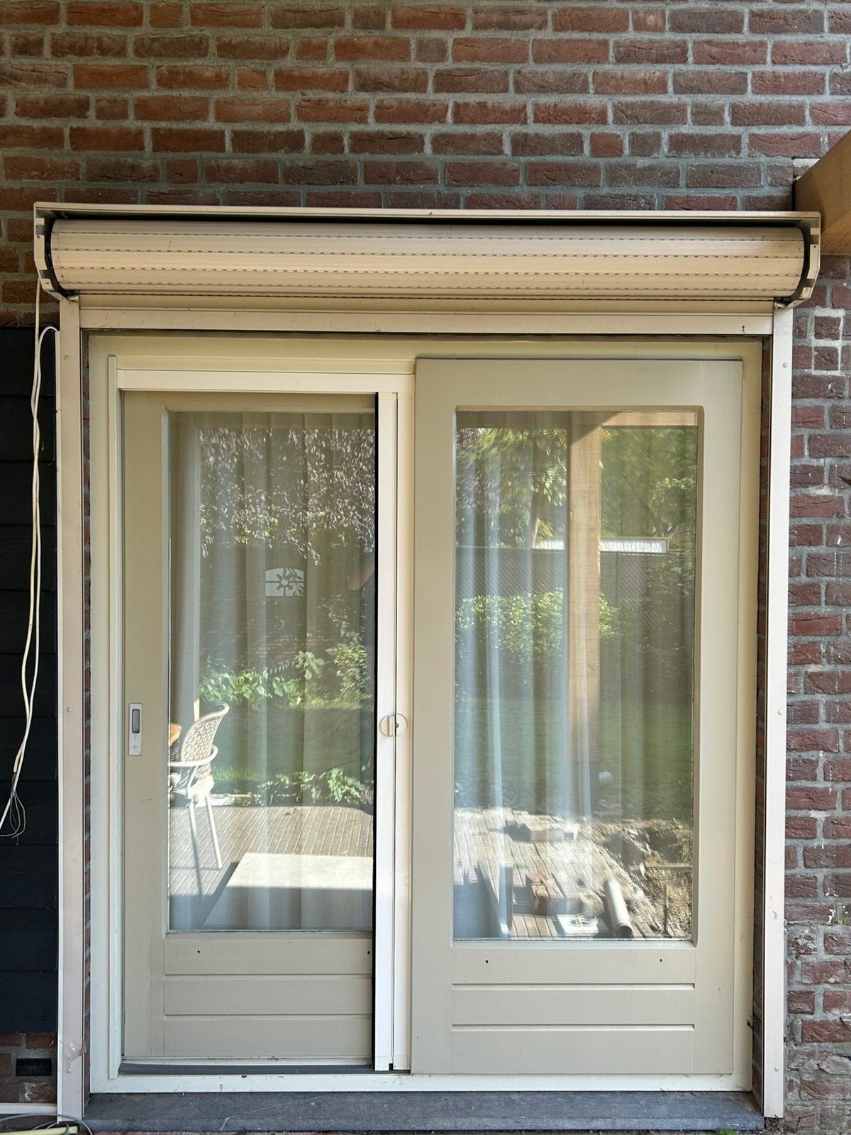 Rolluik beige/creme 195x 230 cm, Ophalen, Gebruikt, 200 cm of meer, 150 tot 200 cm