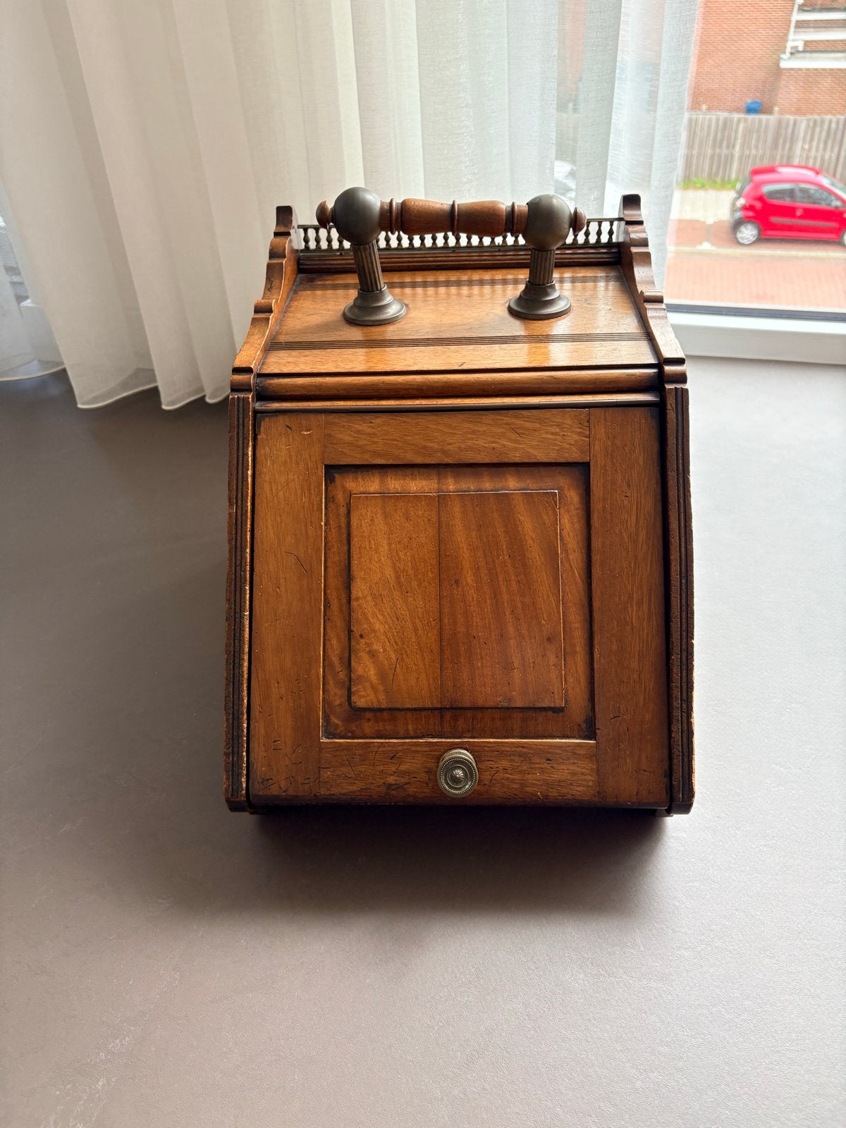 Antieke Kolenbak van Hout - Victoriaanse Stijl, Ophalen