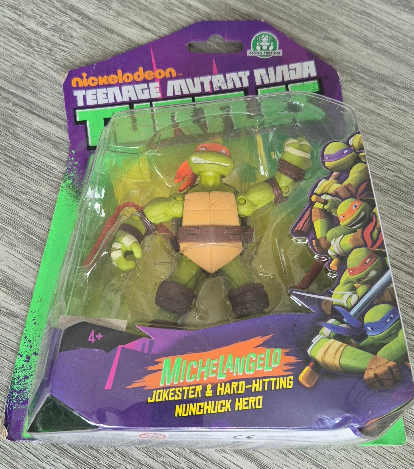 Nieuwe Teenage Mutant Ninja Turtles Michelangelo actiefiguur, Ophalen of Verzenden, Zo goed als nieuw