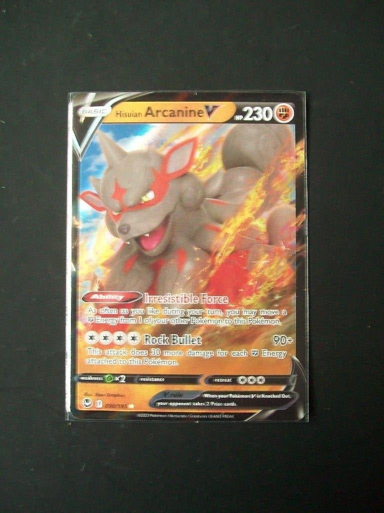 5932. Nieuwe Pokemon Kaart HITSULAN ARCANINE V   (090/195), Verzenden, Nieuw, Losse kaart, Foil