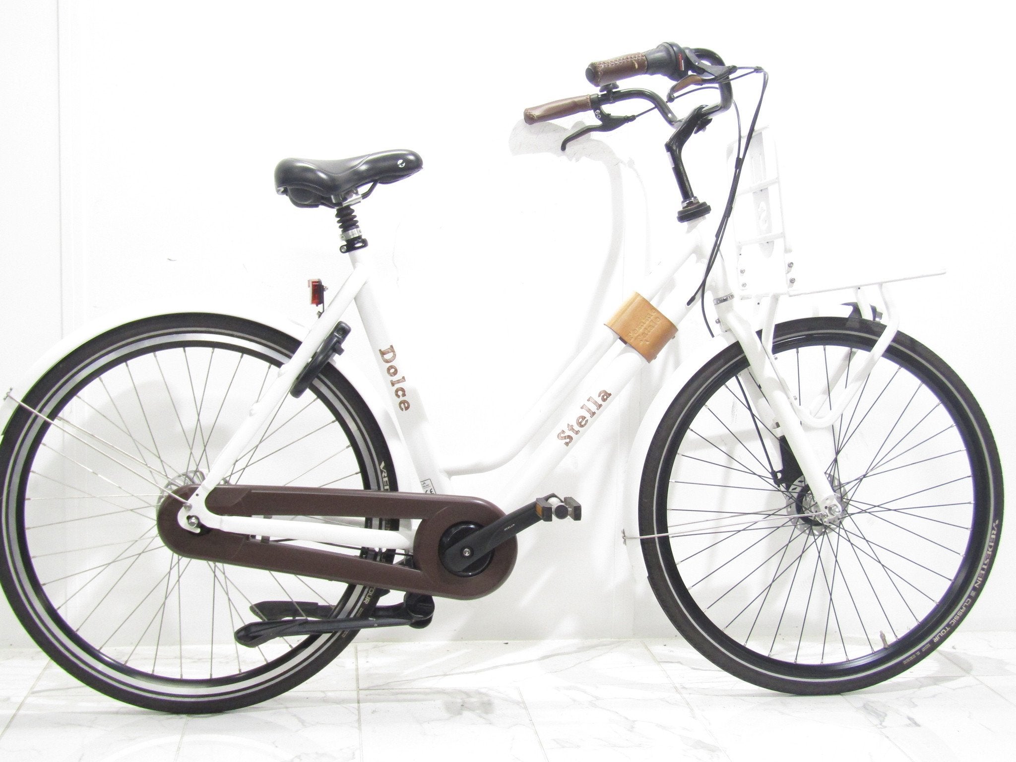 Stella Dolce wit dames 57cm 28inch, Fietsen en Brommers, 57 tot 61 cm, Gebruikt, Overige merken, Versnellingen