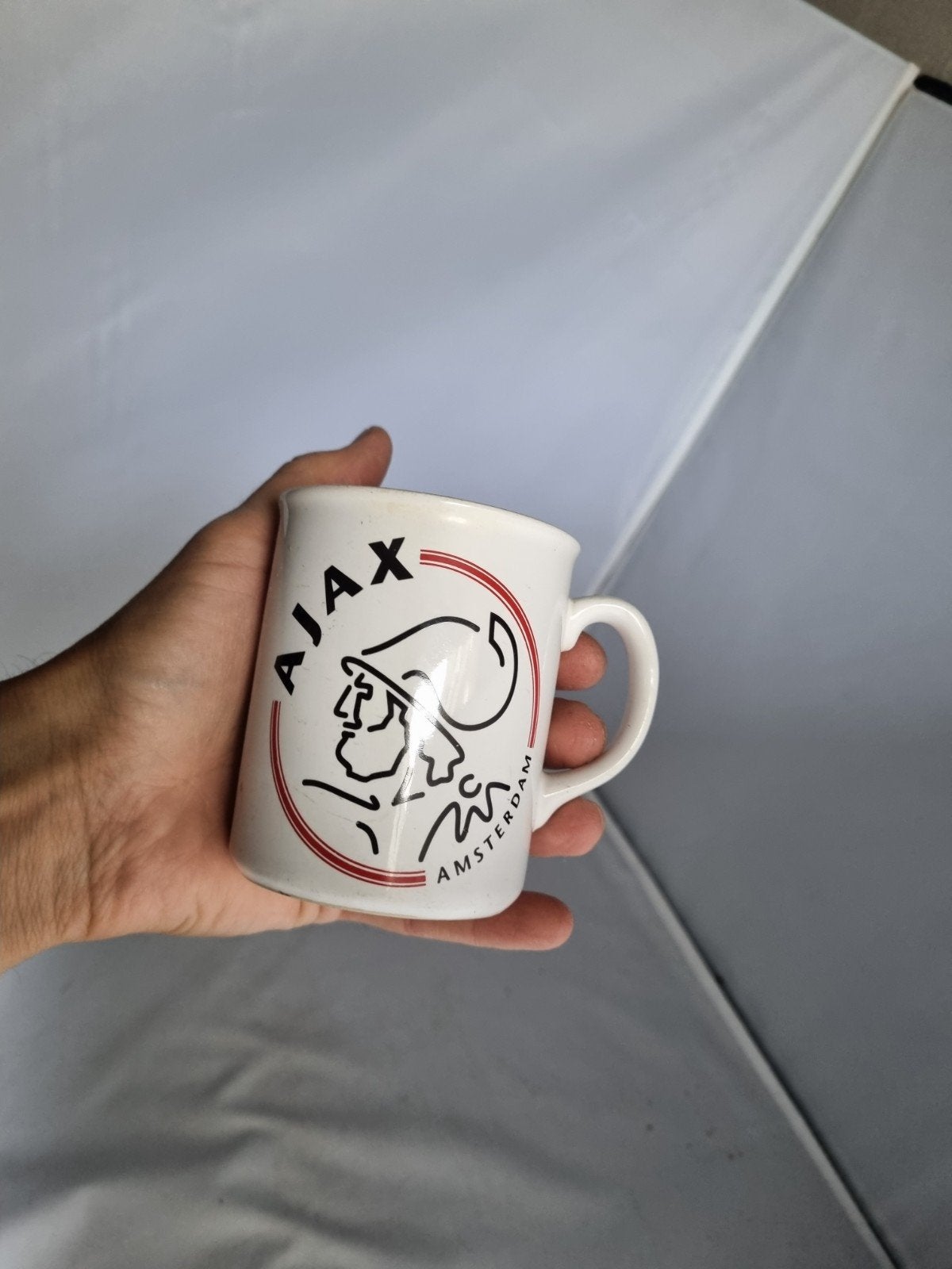 Vintage Ajax Amsterdam Mok - Klassiek Voetbal Fan Item, Ophalen of Verzenden