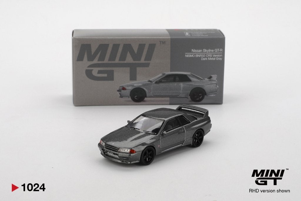 Mini GT Nissan Skyline GT-R (NISMO BNR32) Dark Metal Gray, Www.rubensmodelautos.nl, Auto, Nieuw, Ophalen of Verzenden