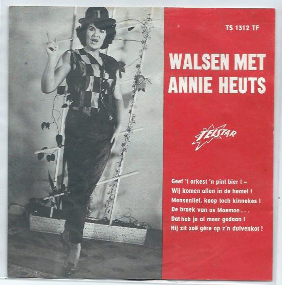 Annie Heuts- Walsen met Annie Telstar, Verzenden, Gebruikt, 7 inch, Levenslied of Smartlap