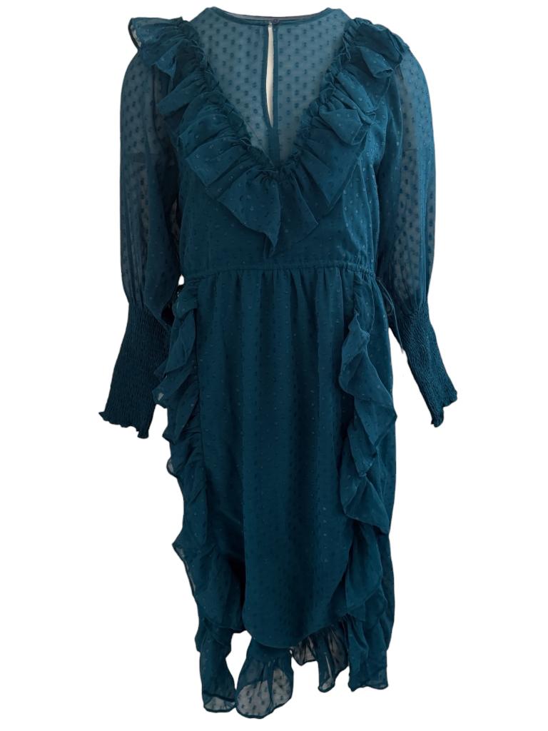 Lolly’s Laundry jurk S, Kleding | Dames, Jurken, Zo goed als nieuw, Blauw, Onder de knie, Ophalen of Verzenden