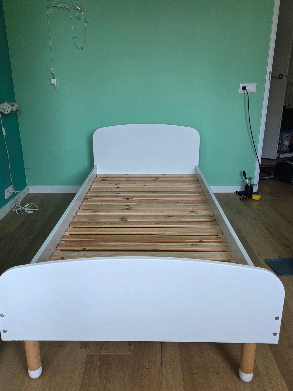 Leuk kinderbed 200x90 cm, 85 tot 100 cm, Gebruikt, 140 tot 160 cm, Ophalen