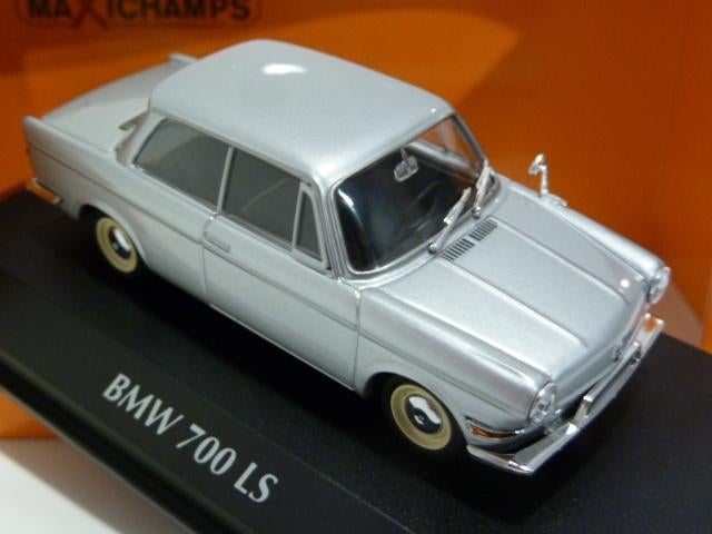 Maxichamps Minichamps BMW 700 LS 1960 Zilver 1:43 940023700, Ophalen of Verzenden, Nieuw, Auto, MiniChamps
