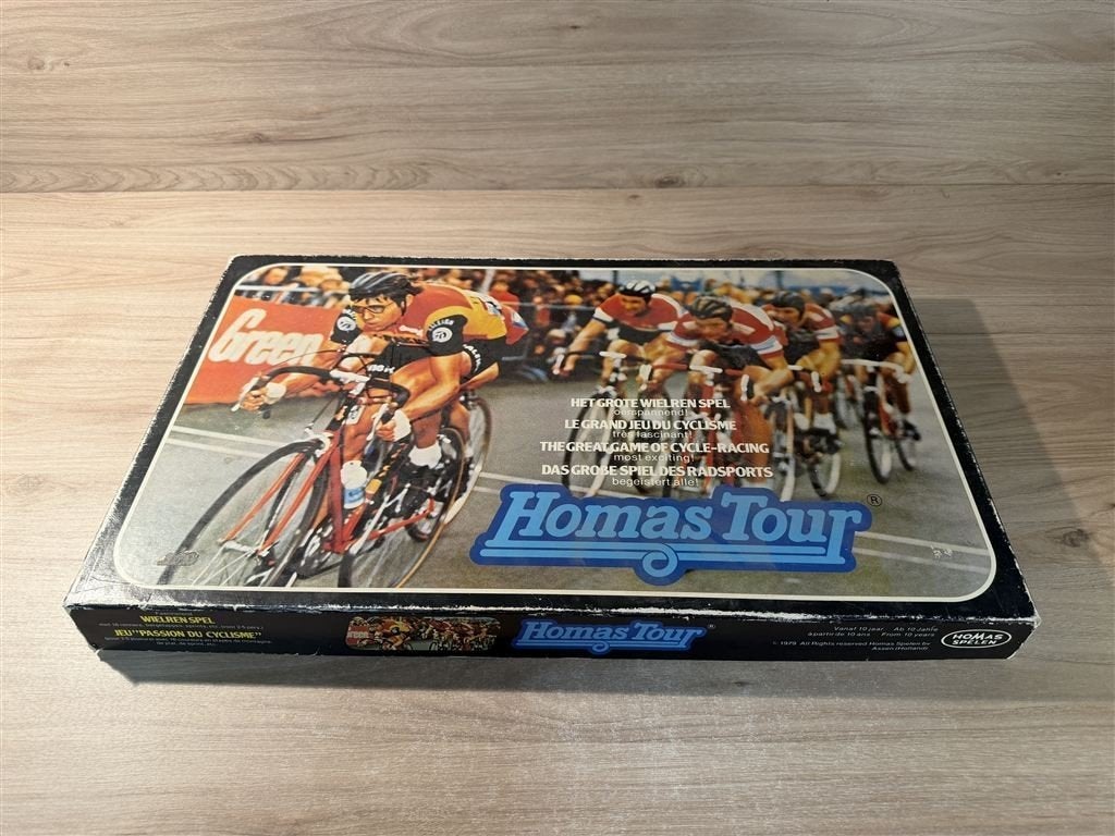 Homas tour - het grote wielren spel - s6391, Hobby en Vrije tijd, Gezelschapsspellen | Bordspellen, Verzenden, Zo goed als nieuw