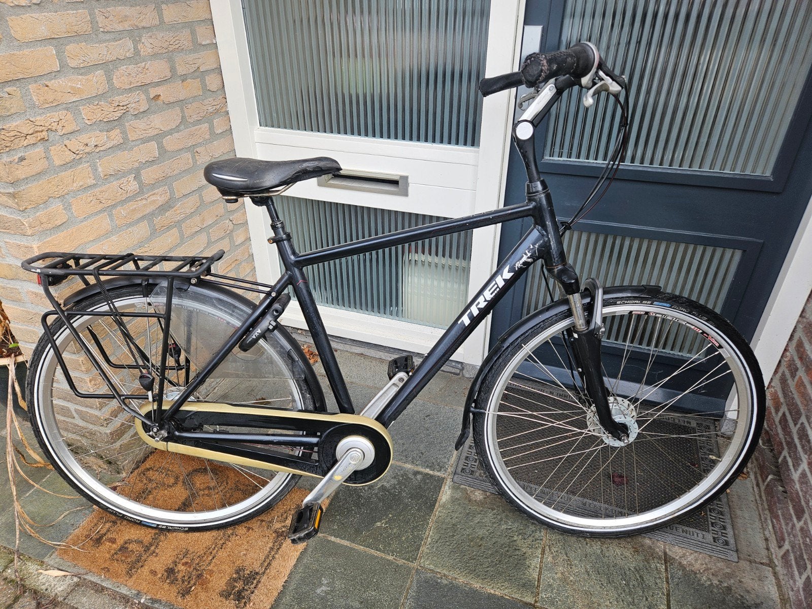 Trek T400 herenfiets, Gebruikt, Versnellingen, 57 tot 61 cm, Trommelrem