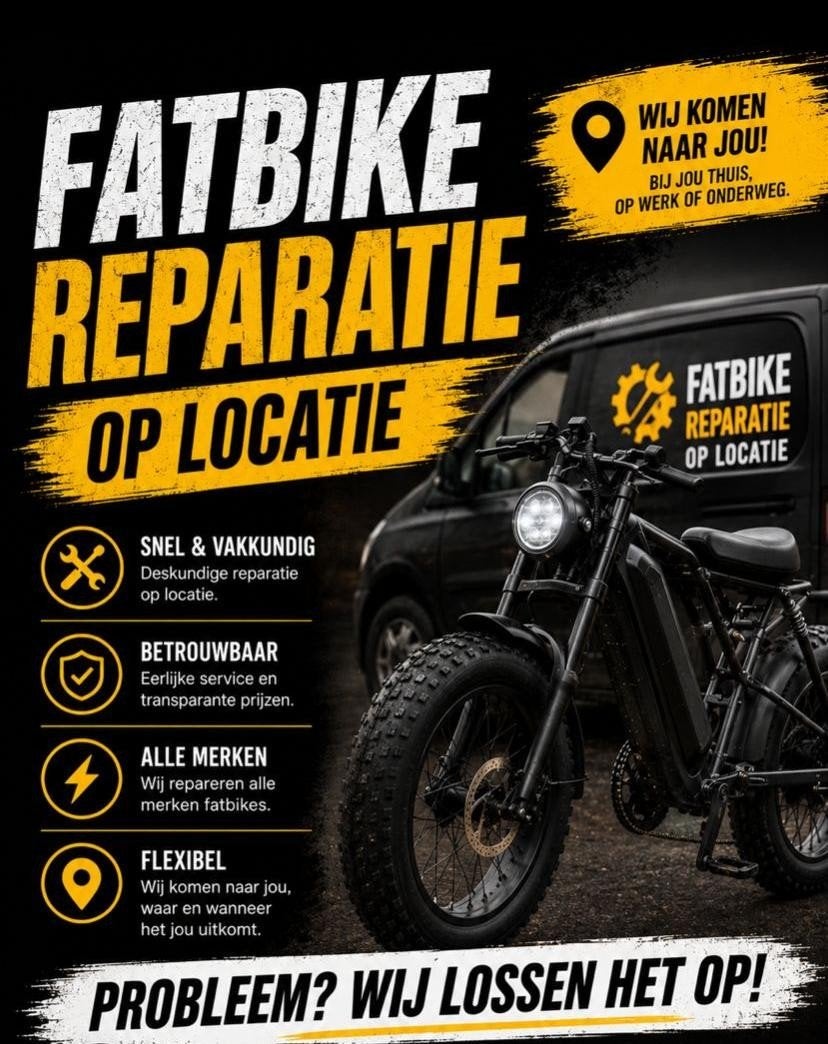 Fatbike reparatie, Ophalen of Verzenden