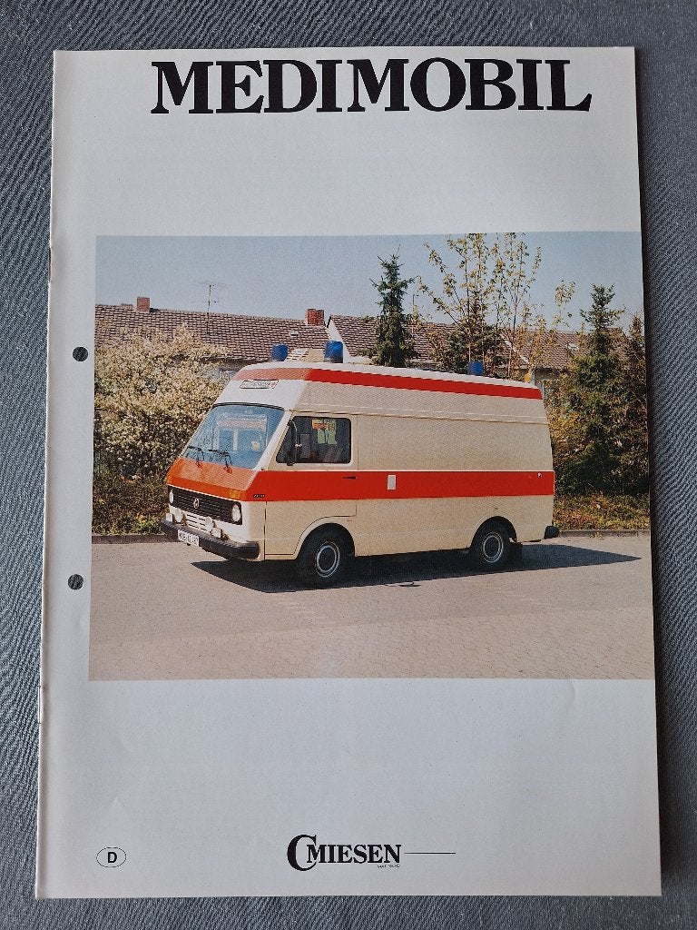 Brochure AMBULANCE / Medimobil C.Miesen / Duits, Boeken, Ophalen of Verzenden, Gelezen, Volkswagen