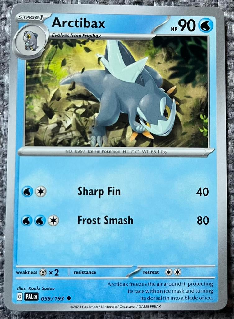 Pokémonkaart van Arctibax (997) • Paldea Evolved (059/193), Verzenden, Nieuw, Losse kaart