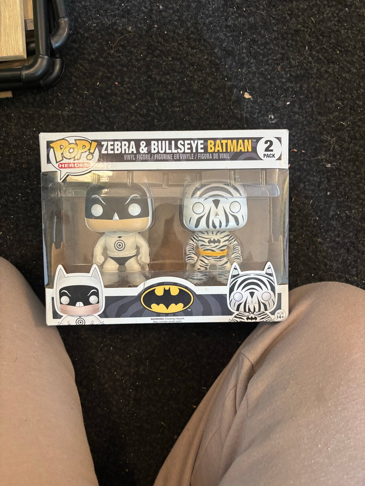 Funko Pop! Heroes Zebra & Bullseye Batman 2-pack, Ophalen, Zo goed als nieuw