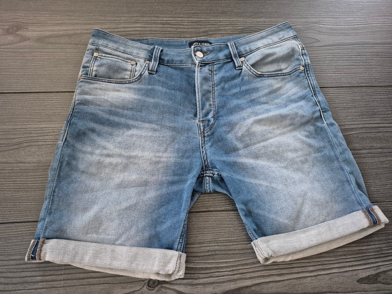 HEREN KORTE SPIJKERBROEK MAAT L, Kleding | Heren, Ophalen, Blauw, W32 (confectie 46) of kleiner