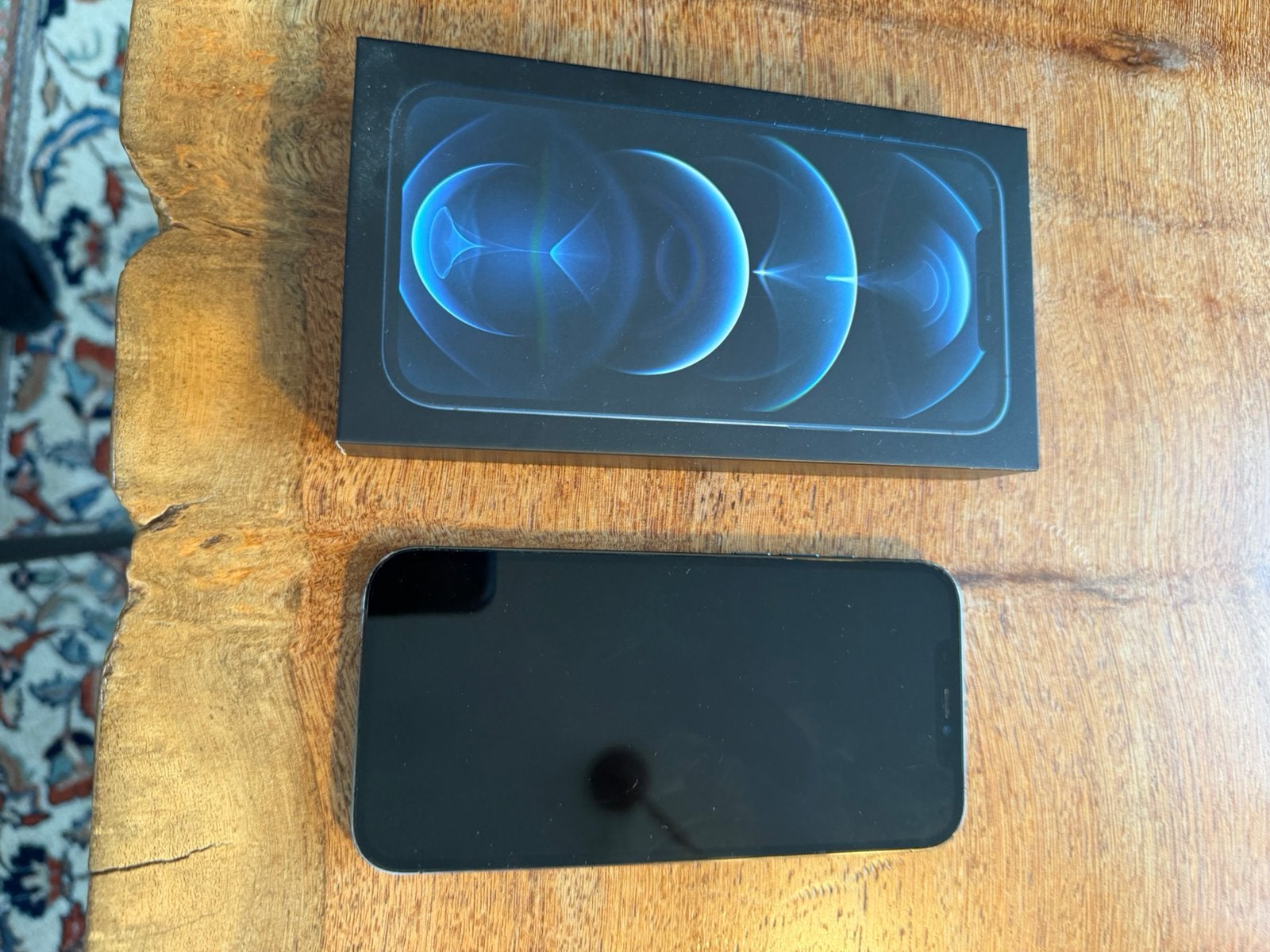 Iphone 12 Pro Max, Telecommunicatie, Mobiele telefoons | Apple iPhone, Ophalen, 128 GB, Blauw, IPhone 12 Pro Max