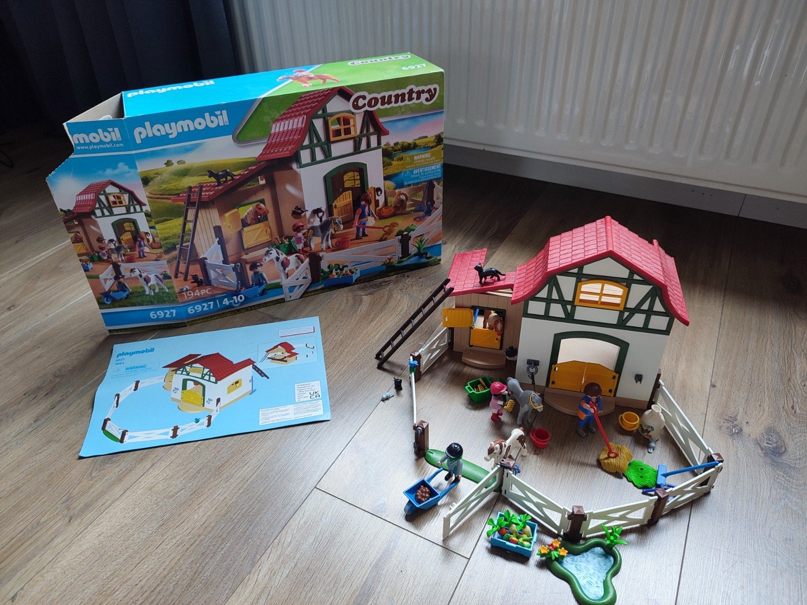 playmobil 6927 ponypark compleet in doos incl boekjes, Gebouw, Complete set, Ophalen of Verzenden, Zo goed als nieuw