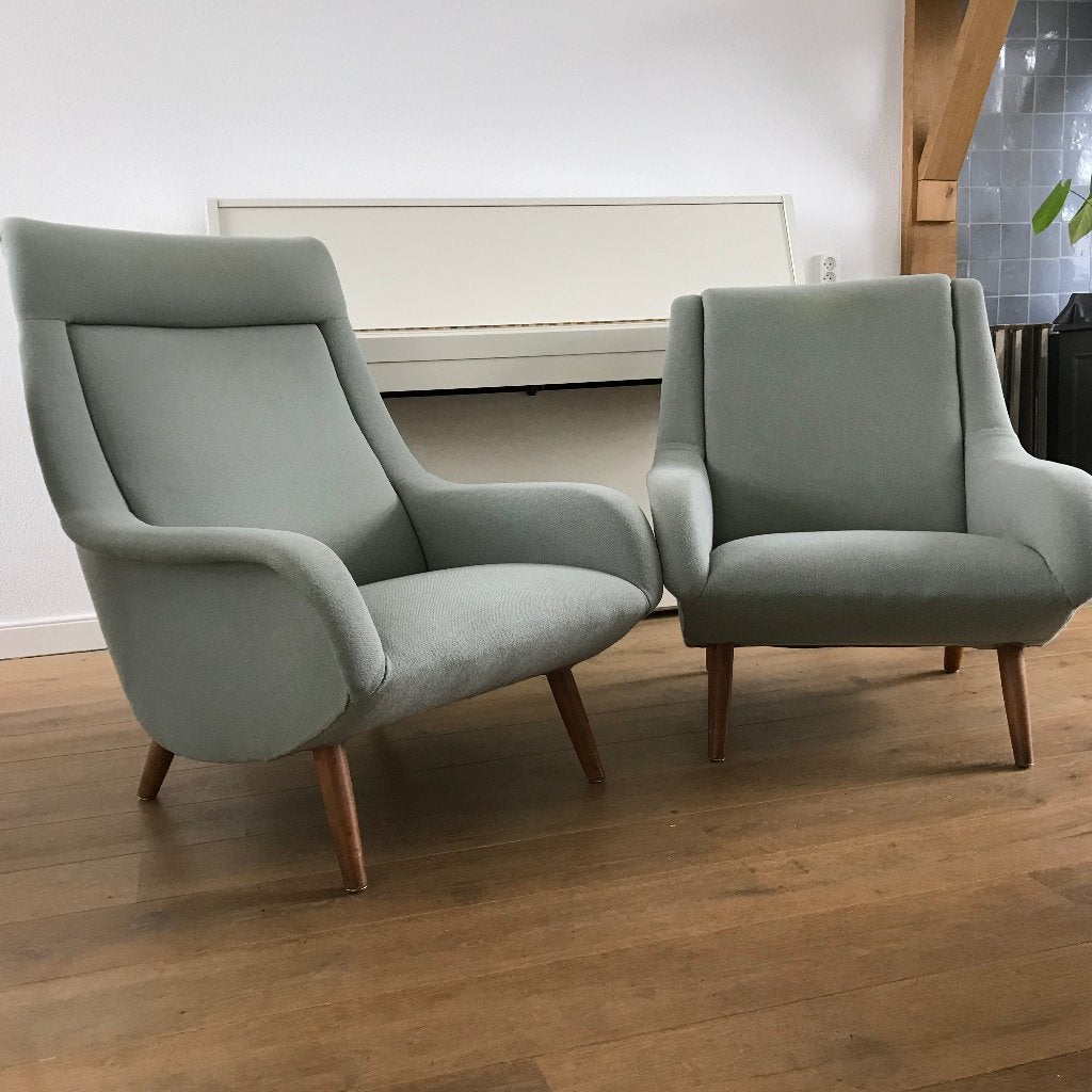 Set 2 Artifort Lounge chair heren dames fauteuil Bengt Ruda, 75 tot 100 cm, Ophalen of Verzenden, Nvt, Nvt