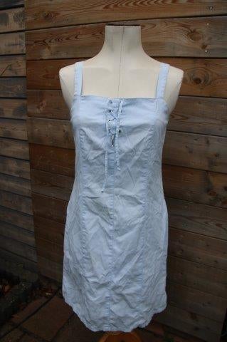 Spijkerjurk licht blauw Saint James mt T40 Vaste prijs OPRUI, Kleding | Dames, Jurken, Zo goed als nieuw, Maat 38/40 (M), Blauw