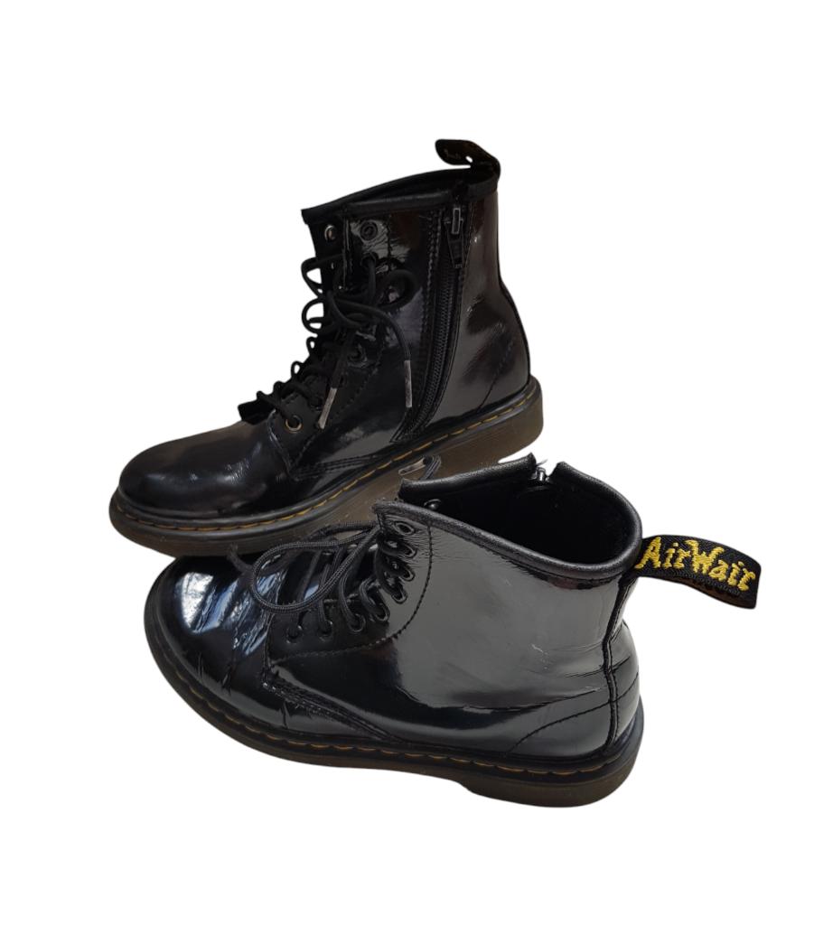 Prachtige Dr. Martens veterboots zwart lak mt 35., Dr Martens, Gebruikt, Schoenen, Verzenden