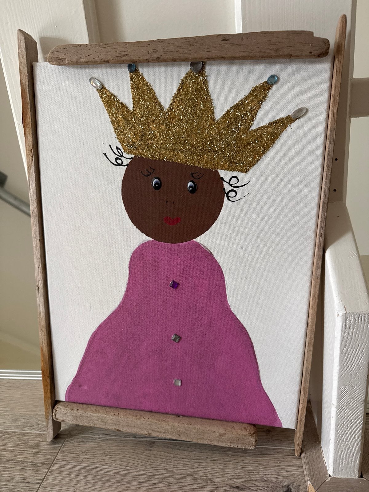 Schilderij met strass en glitter, Ophalen, Minder dan 50 cm, Zo goed als nieuw, Schilderij