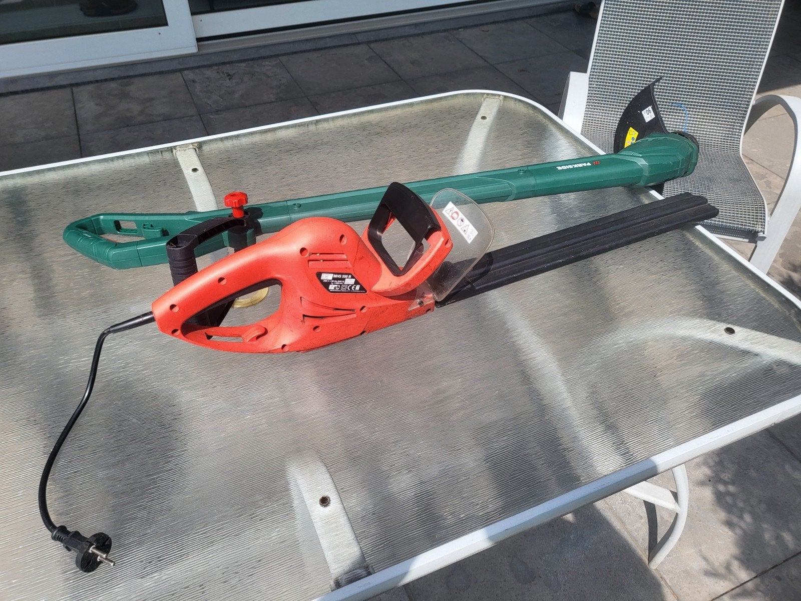 Parkside grastrimmer en heggenschaar set, Ophalen, Gebruikt, Elektrisch
