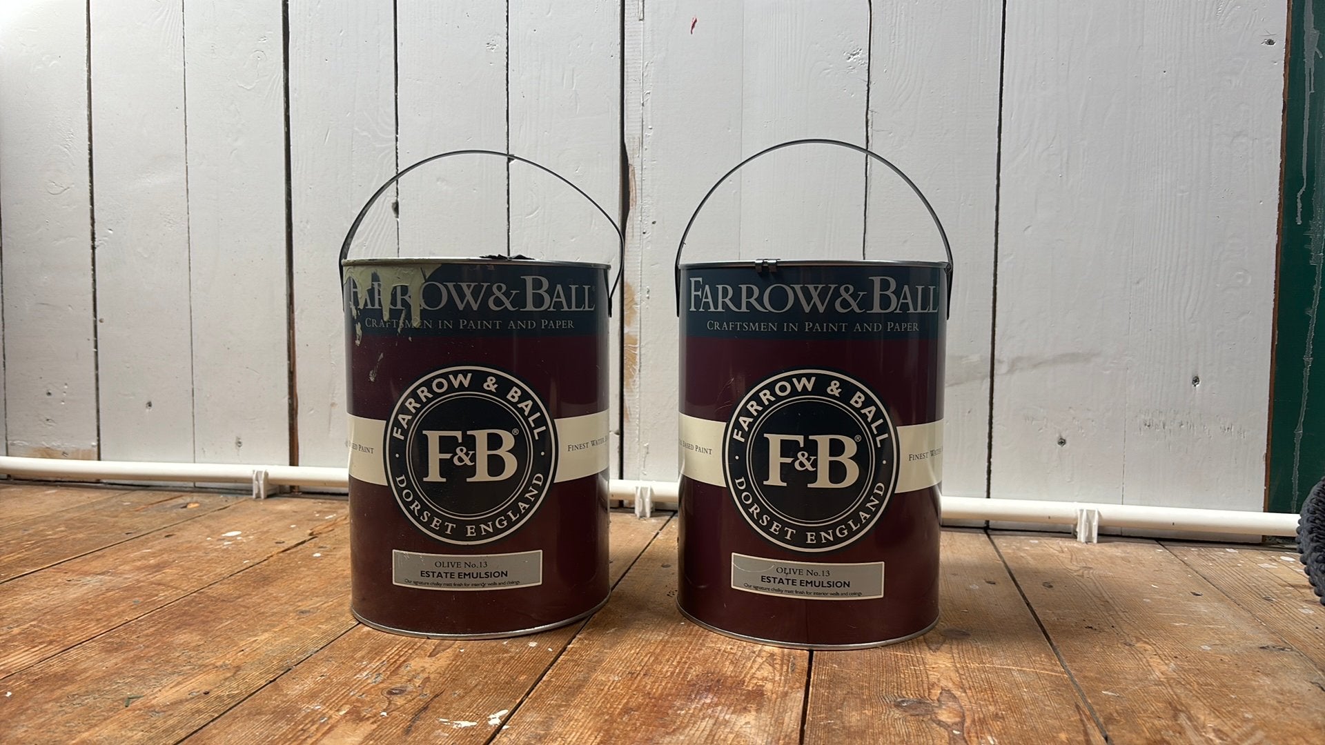 Farrow& Ball F&B olive green  nr 13 estate emulsion, Ophalen, Overige kleuren