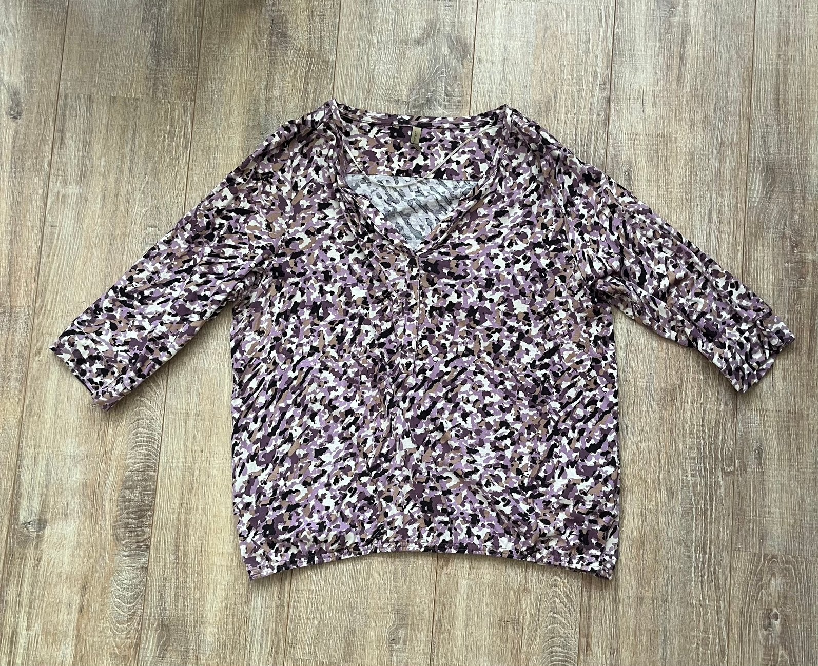 Soyaconcept blouse – 3/4 mouw, katoen - XL, Kleding | Dames, Ophalen of Verzenden, Zo goed als nieuw, Lange mouw