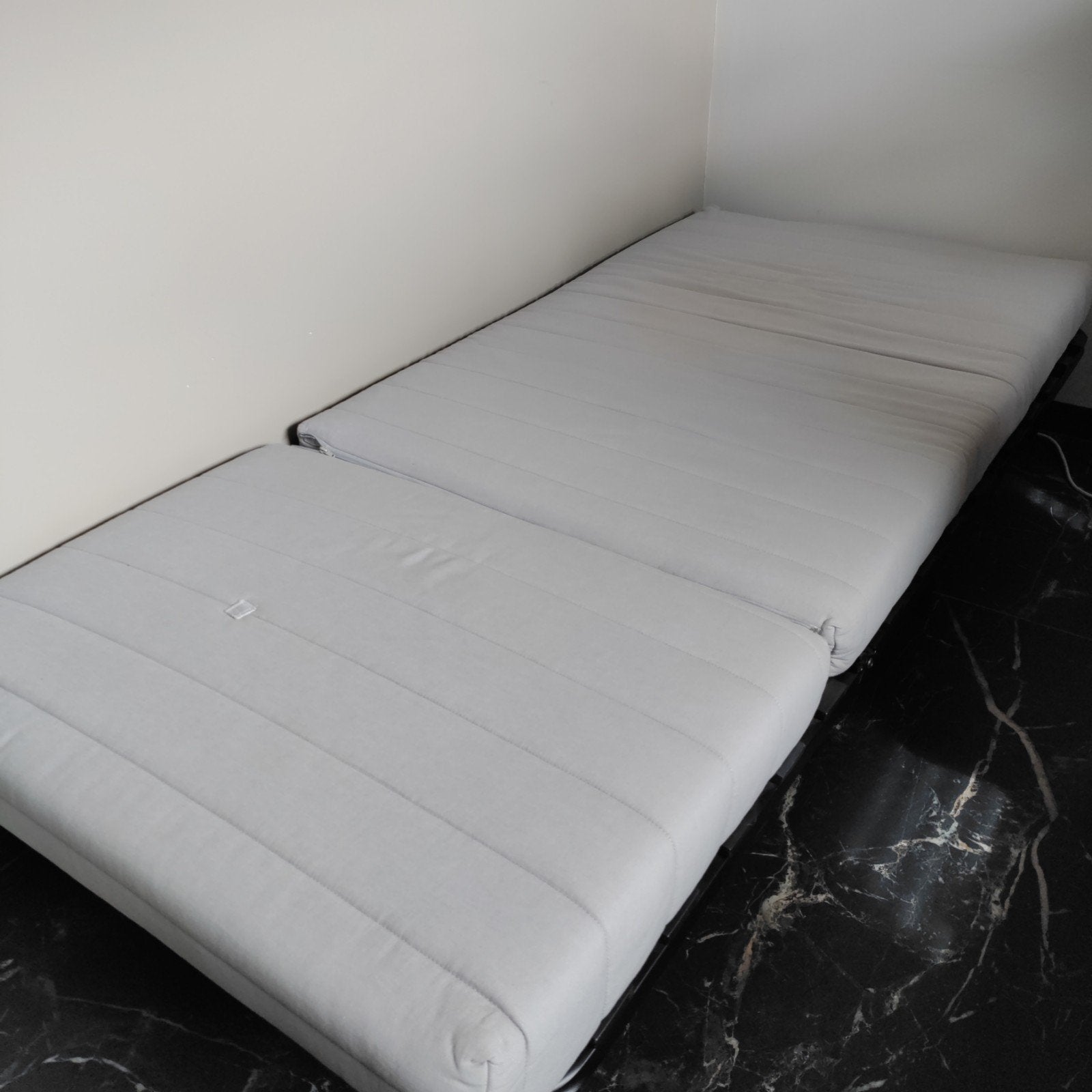 Slaapstoel - Grijs, comfortabel en compact, Ophalen, Gebruikt, Eenpersoons, 190 cm of minder