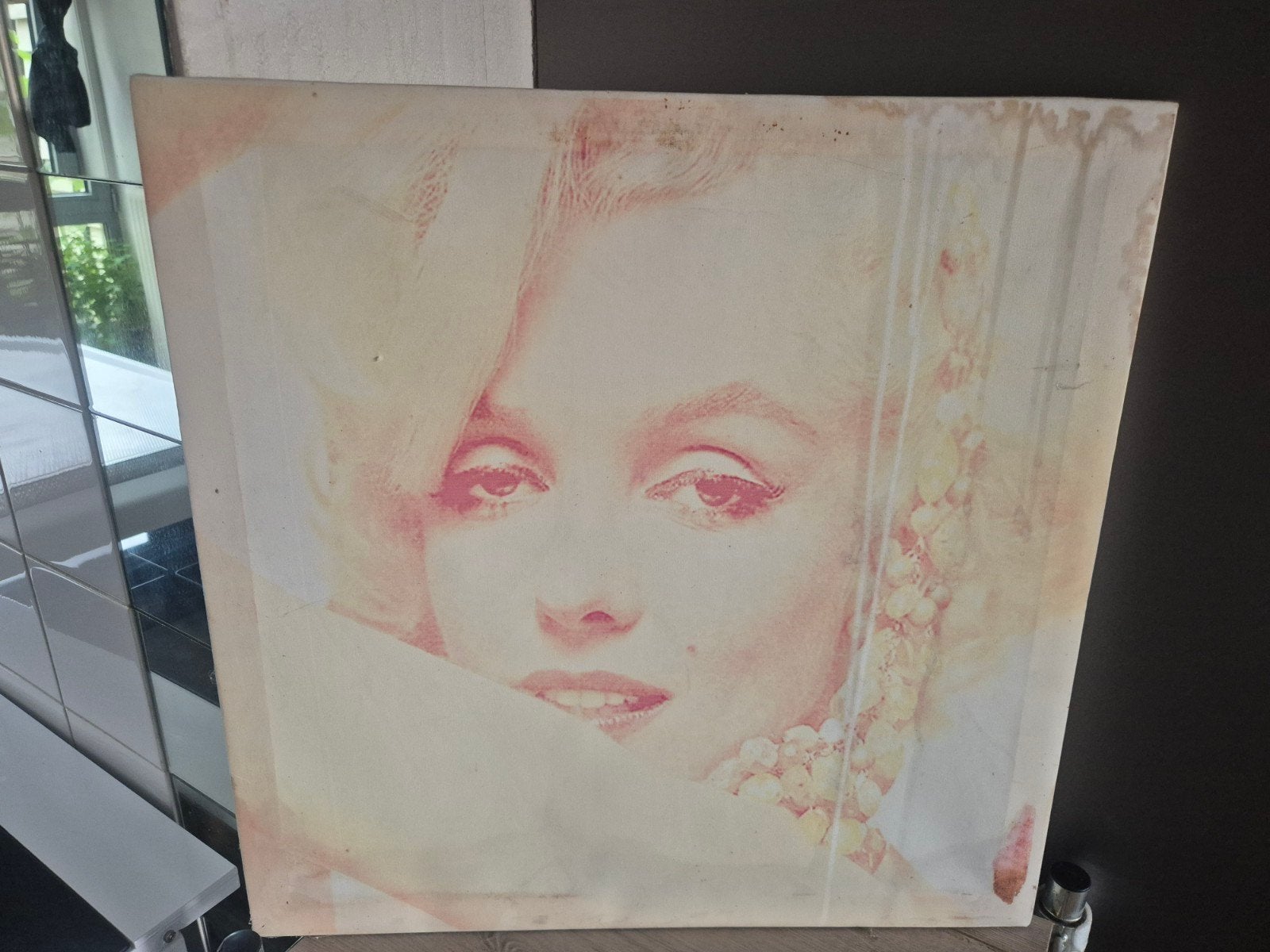 Marilyn Monroe foto op doek, Ophalen, 50 – 75, Gebruikt, Foto of Poster