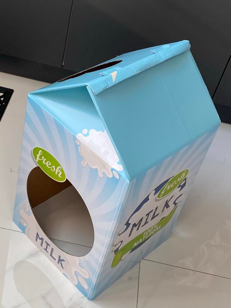 Melk pak karton katten huisje honden huisje konijnen fretten, Ophalen of Verzenden, Nieuw, Overig speelgoed
