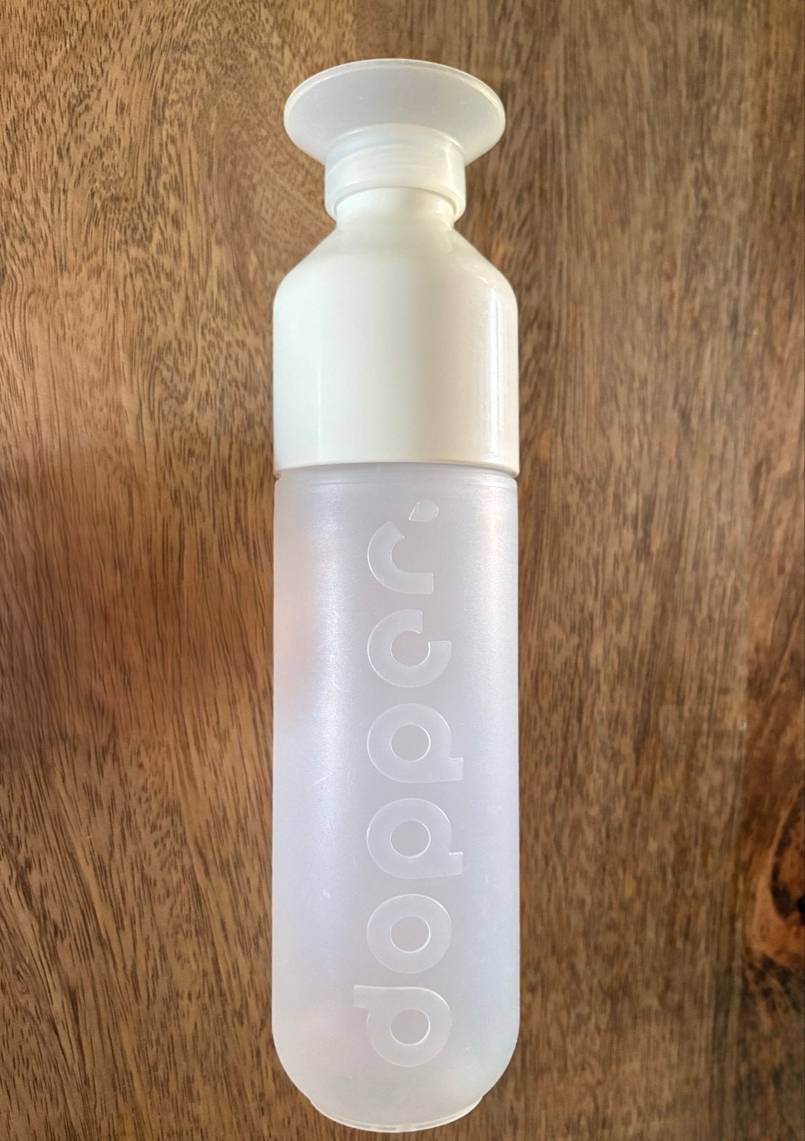Dopper waterfles, wit/transparant, Ophalen of Verzenden, Zo goed als nieuw