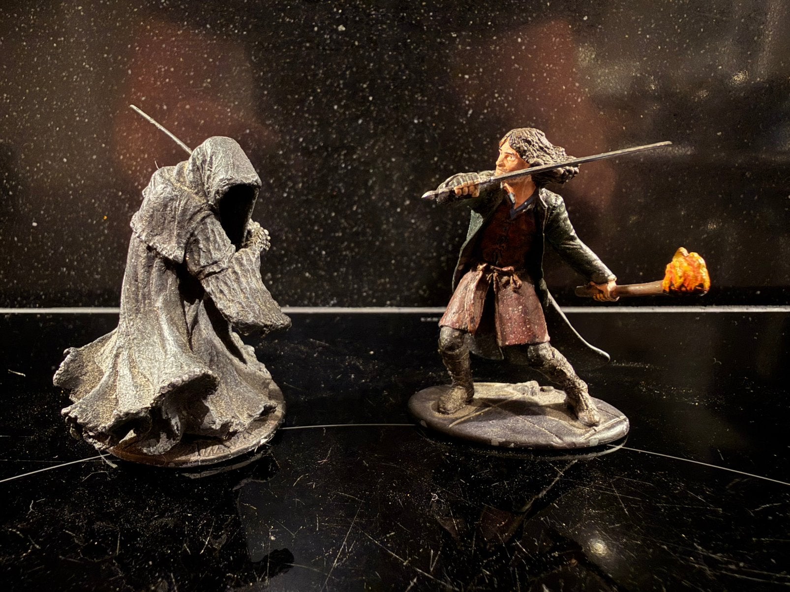 NLP lord of the rings: Aragon vs Nazgul, Verzamelen, Ophalen of Verzenden, Zo goed als nieuw, Beeldje of Buste