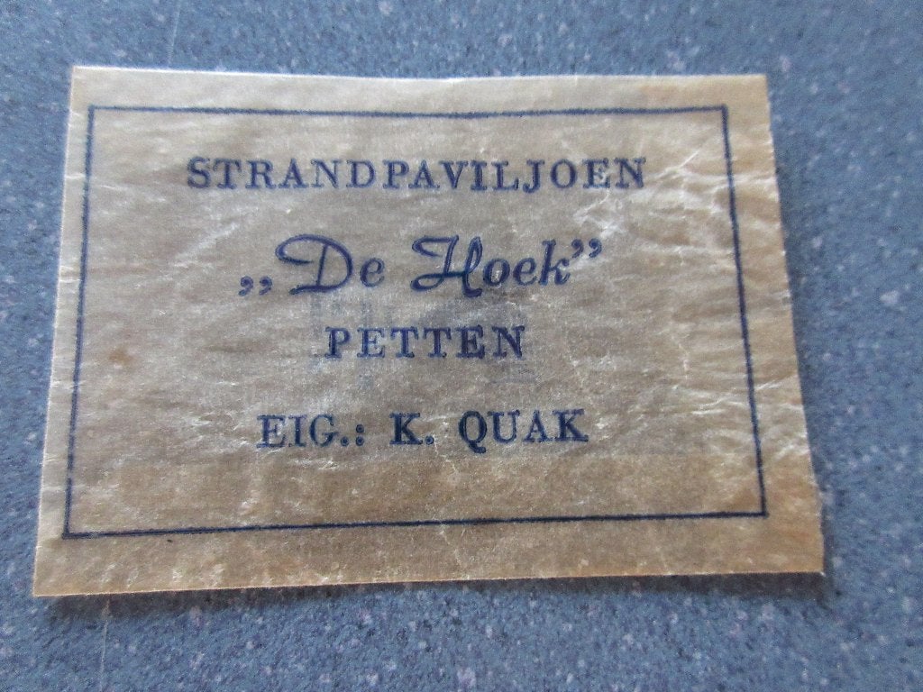 Petten, strandpaviljoen De Hoek, Verzenden, Nederland