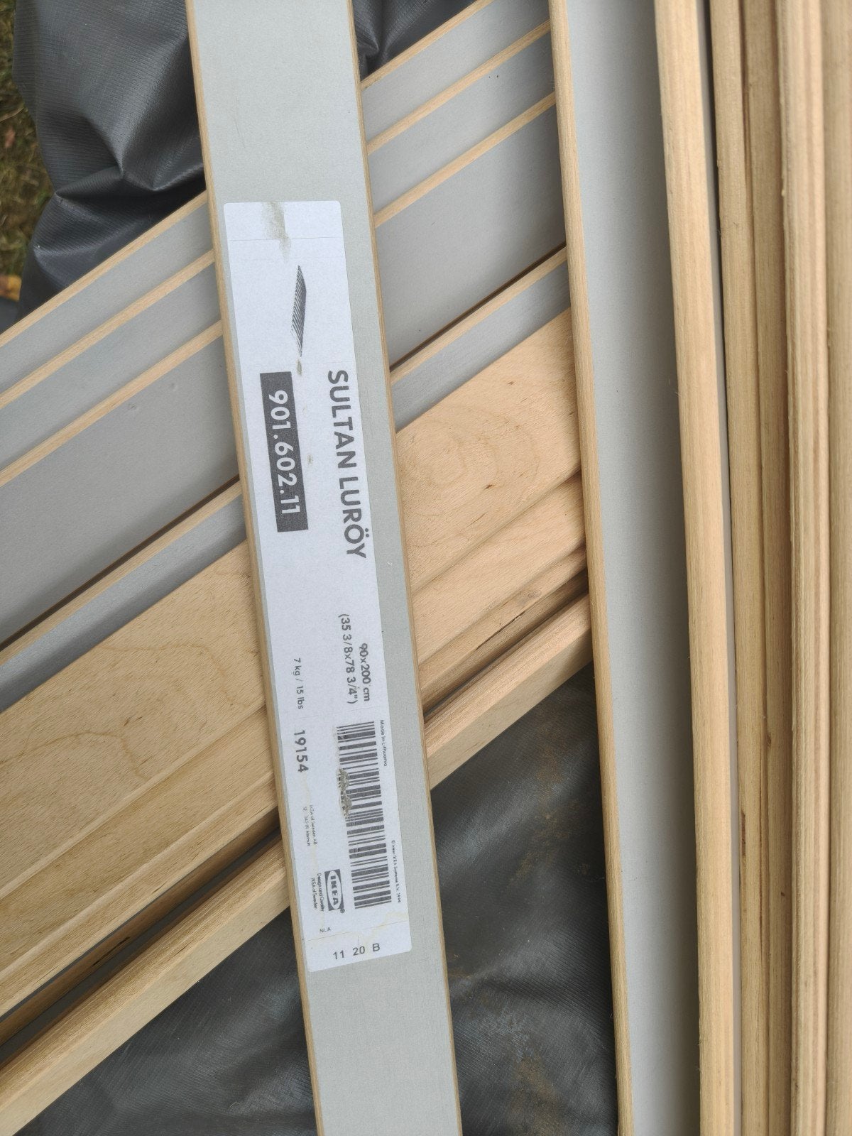 IKEA SULTAN LURÖY lattenbodem 90x200cm, 2 stuks, Ophalen, Gebruikt, 90 cm, 200 cm