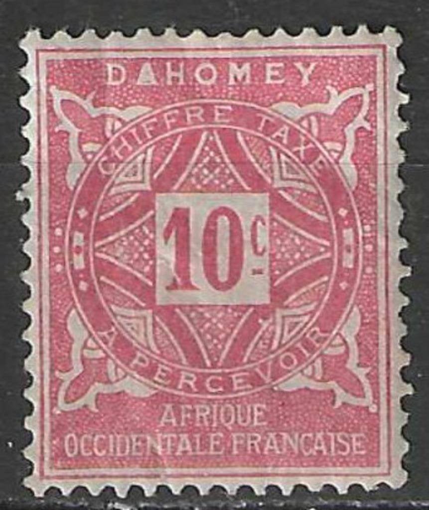 Dahomey 1914 - Yvert 10TX - Takszegel - 10 c. (PF), Verzenden, Overige landen, Postfris