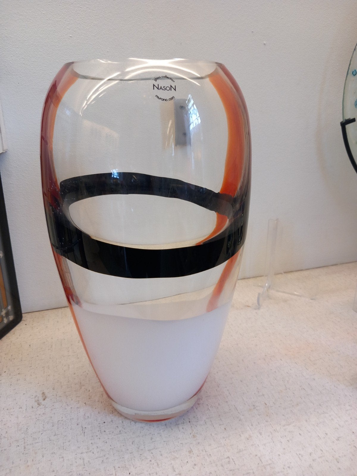 Nieuwe mondgeblazen Murano glazen vaas Nason, Ophalen of Verzenden