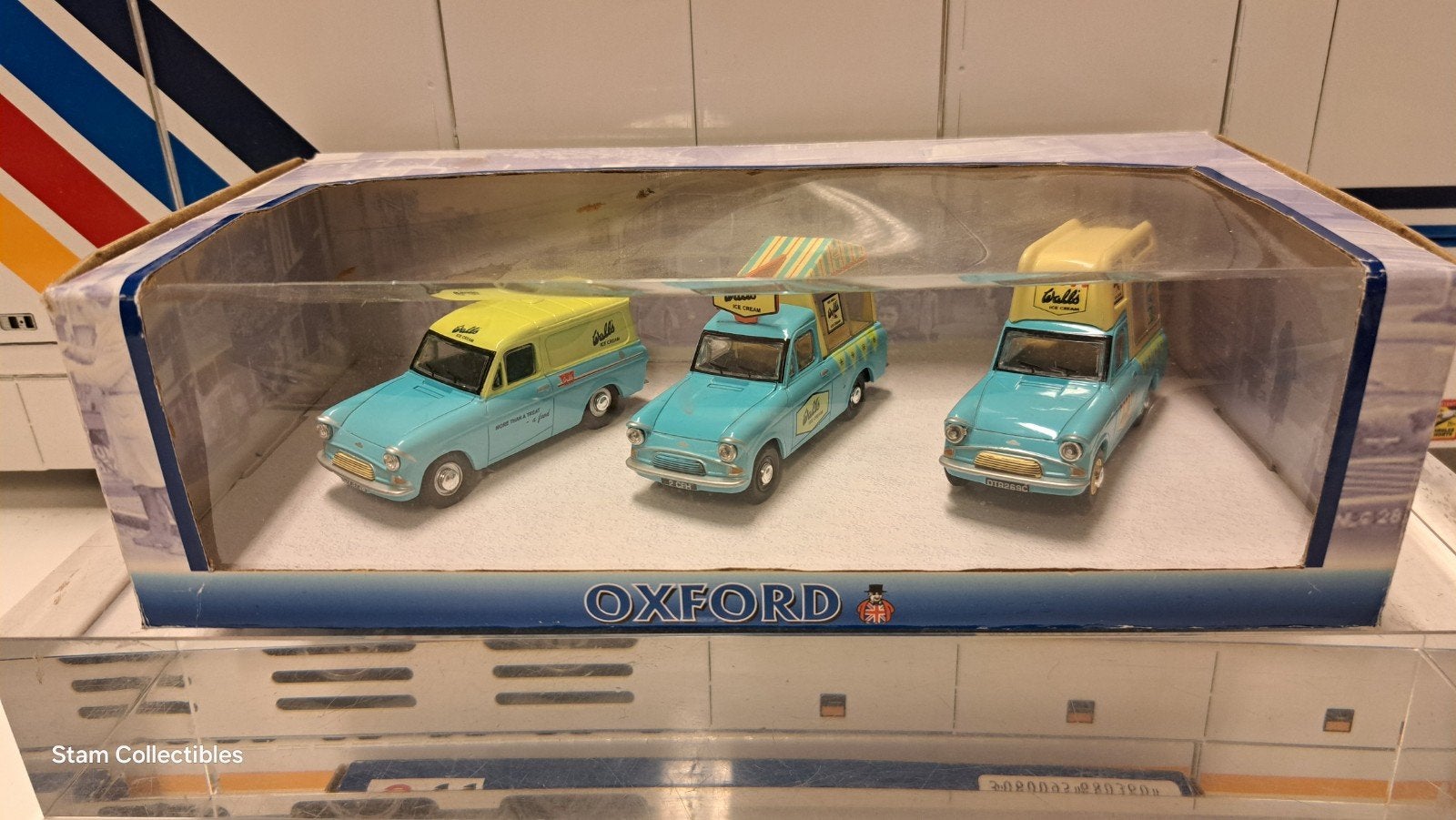 Oxford Diecast Wall's Ice Cream 3-set, Overige merken, Gebruikt, Auto, Ophalen of Verzenden
