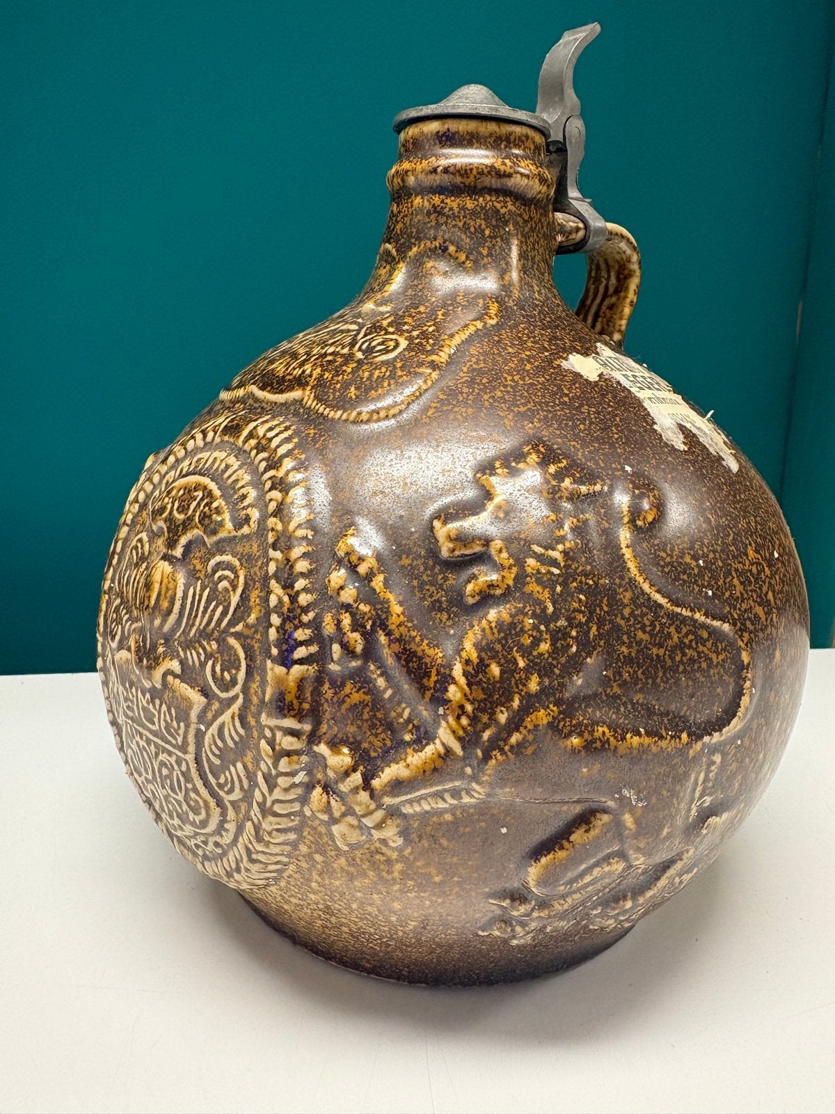 Antieke Jacob Bauer Söhne Kurkölner Steinzeug Kruik, Antiek en Kunst, Ophalen