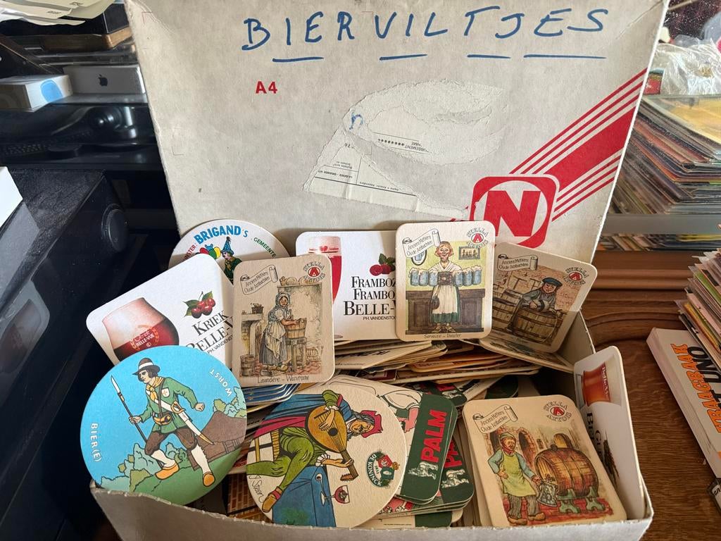 Grote collectie vintage bierviltjes, Ophalen of Verzenden, Gebruikt, Viltje(s), Overige merken