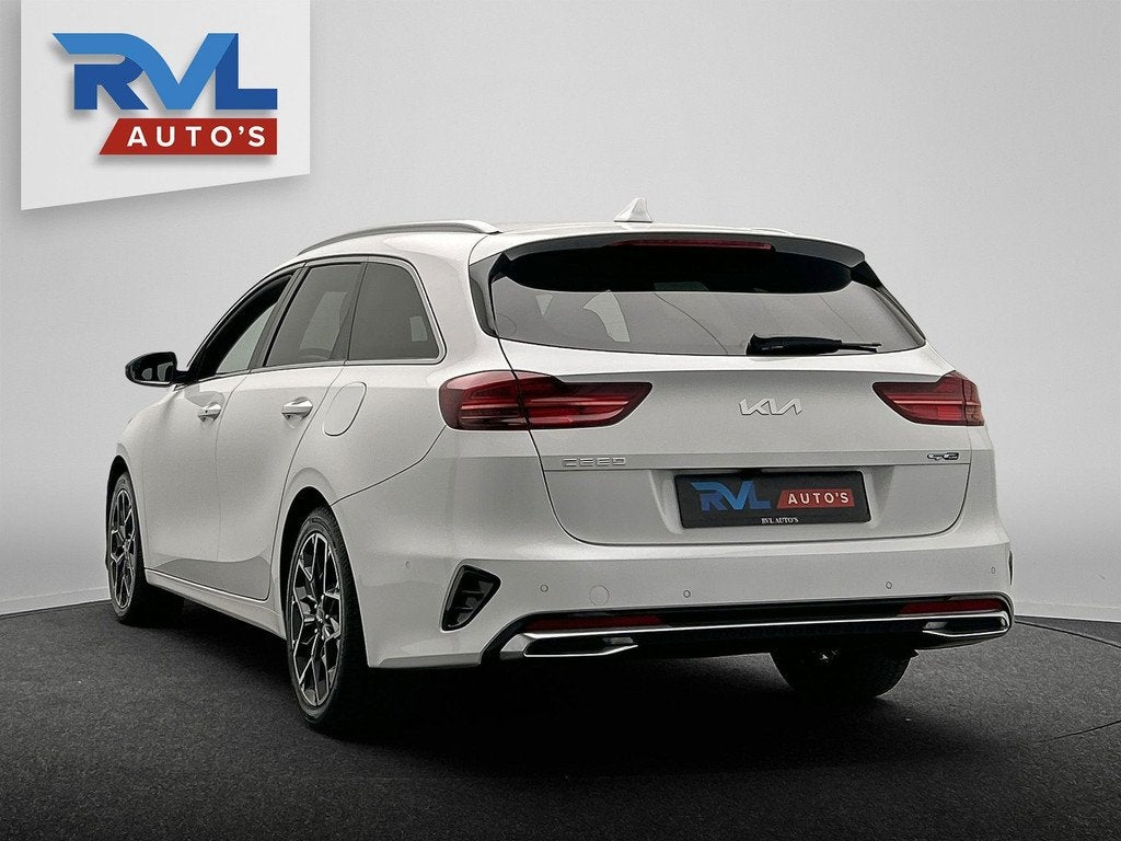 Kia Ceed Sportswagon 1.0 T-GDi GT-Line | 1e Eigenaar | Carpl, Auto's, Gebruikt, Zwart, Leder en Stof, Wit