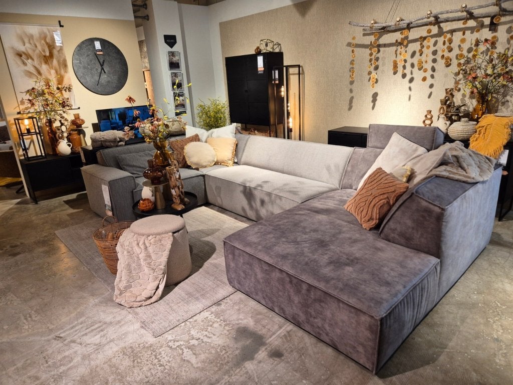 Baricci hoekbank in 4 stoffen - Pronto Wonen, Niet ingevuld, Niet ingevuld, Niet ingevuld