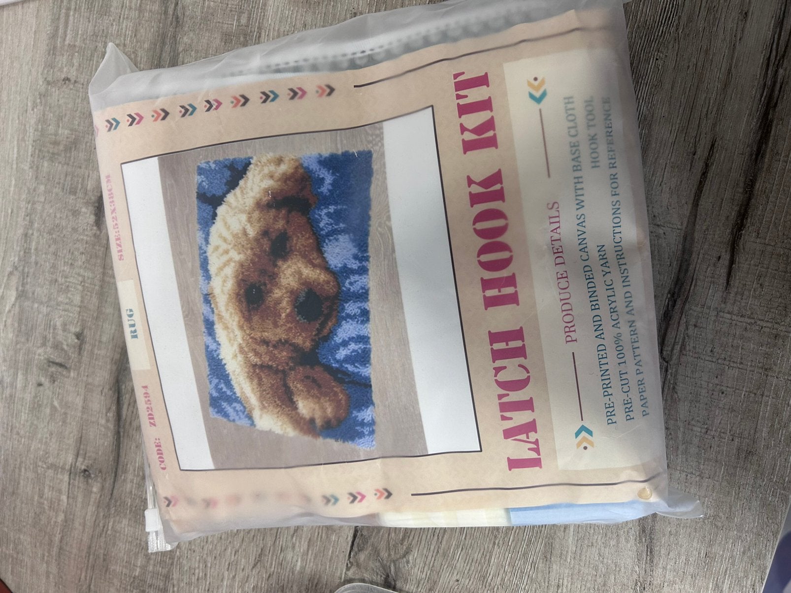 Knop kussen borduur gaas, Ophalen, Zo goed als nieuw, Borduurpakket