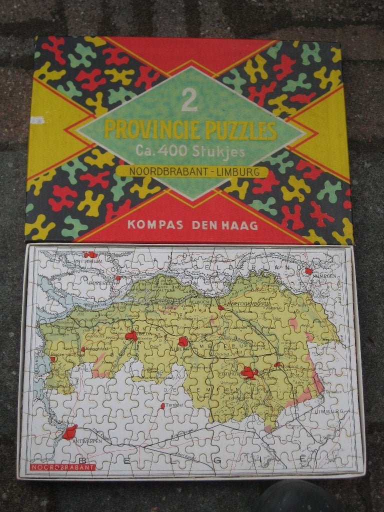 Provincie Puzzels Noord-Brabant/Limburg Kompas Den-Haag, Ophalen
