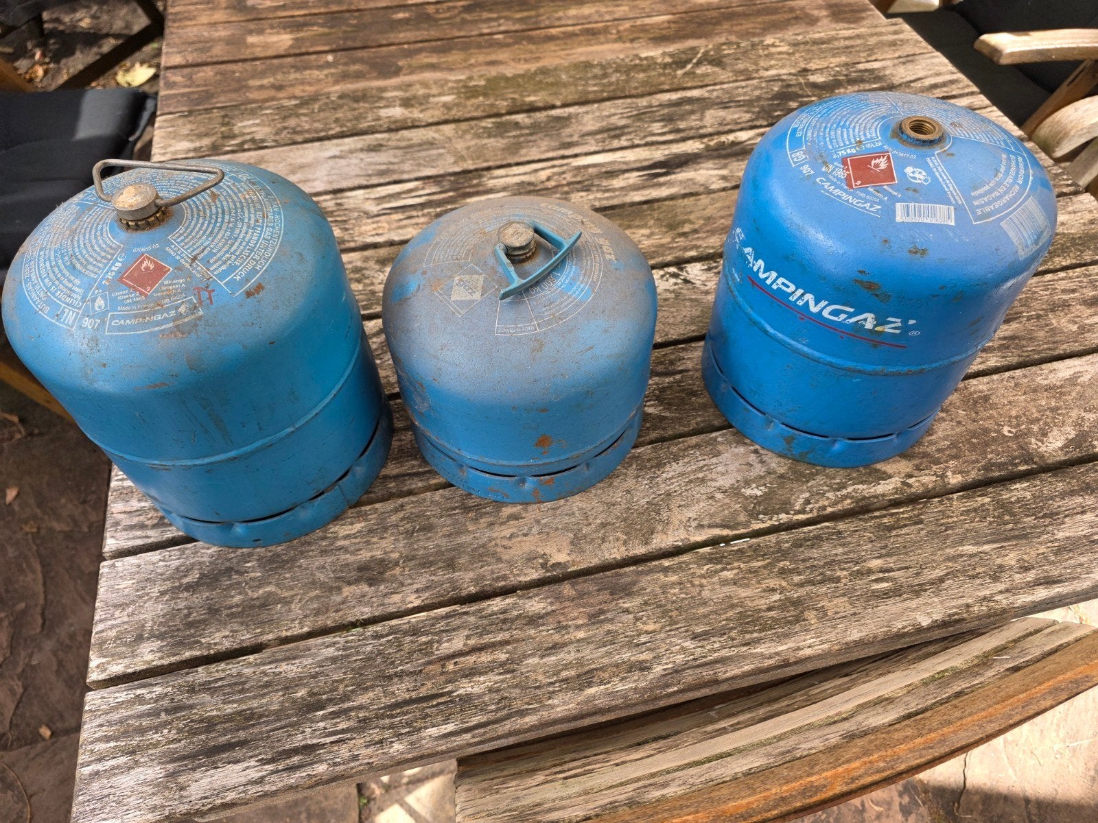 Campingaz gasflessen 1 x 907, Ophalen, Gebruikt