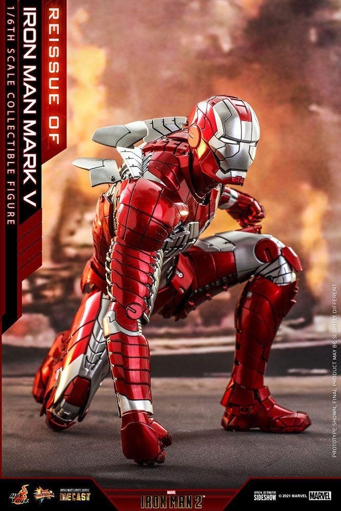 Hot Toys Iron Man 2 Mark V MMS400D18, West Campus 1 76863 Herxheim (DE), Actiefiguur of Pop, Heo GmbH, Nieuw