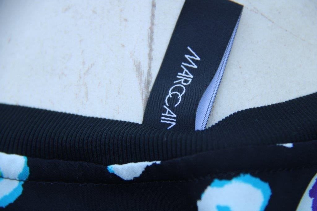 Top zwart/ blauw/ groen Marccain mt M/L Vaste prijs, Maat 38/40 (M), Blauw, Ophalen of Verzenden, Zo goed als nieuw
