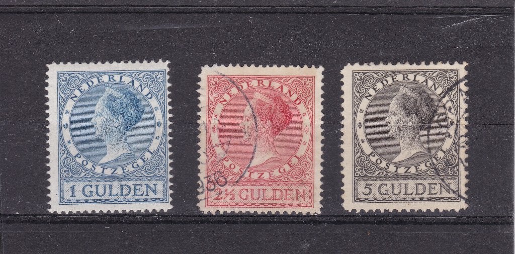 1926-1927,  Kon. Wilhelmina, nvph nrs. 163-165, gebruikt., Postzegels en Munten, Postzegels | Nederland, Verzenden, T/m 1940, Gestempeld