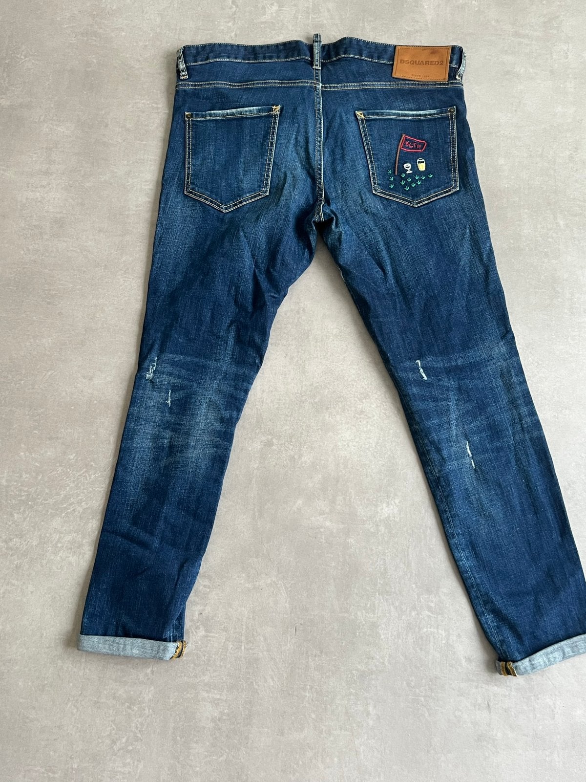 Dsquared2 Jeans - Slim Fit - Maat 50/52/54, Ophalen of Verzenden, Gedragen, Blauw, W36 - W38 (confectie 52/54)