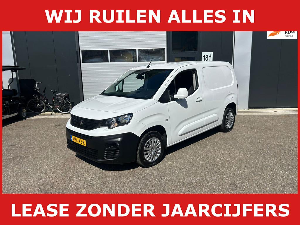 Peugeot Partner 1.5 BlueHDI Premium/airco/navi/cruise/3pers, Auto's, Bestelauto's, Voorwielaandrijving, Stof, Gebruikt, 4 cilinders