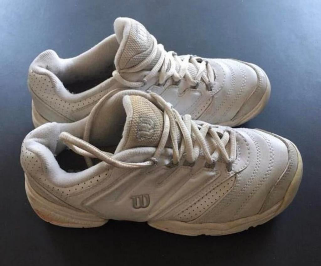 Wilson leren tennisschoenen maat 36 1/3 diverse tennis padel, L00, Schoenen, Ophalen of Verzenden, Zo goed als nieuw